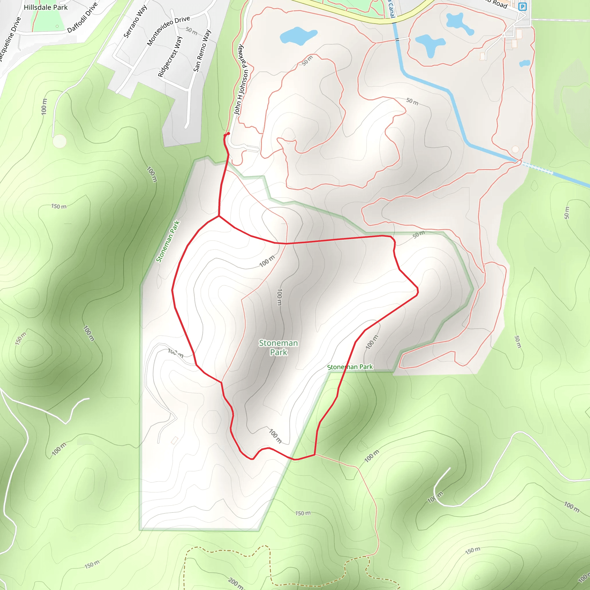 John H Johnson Parkway Loop mobile static map