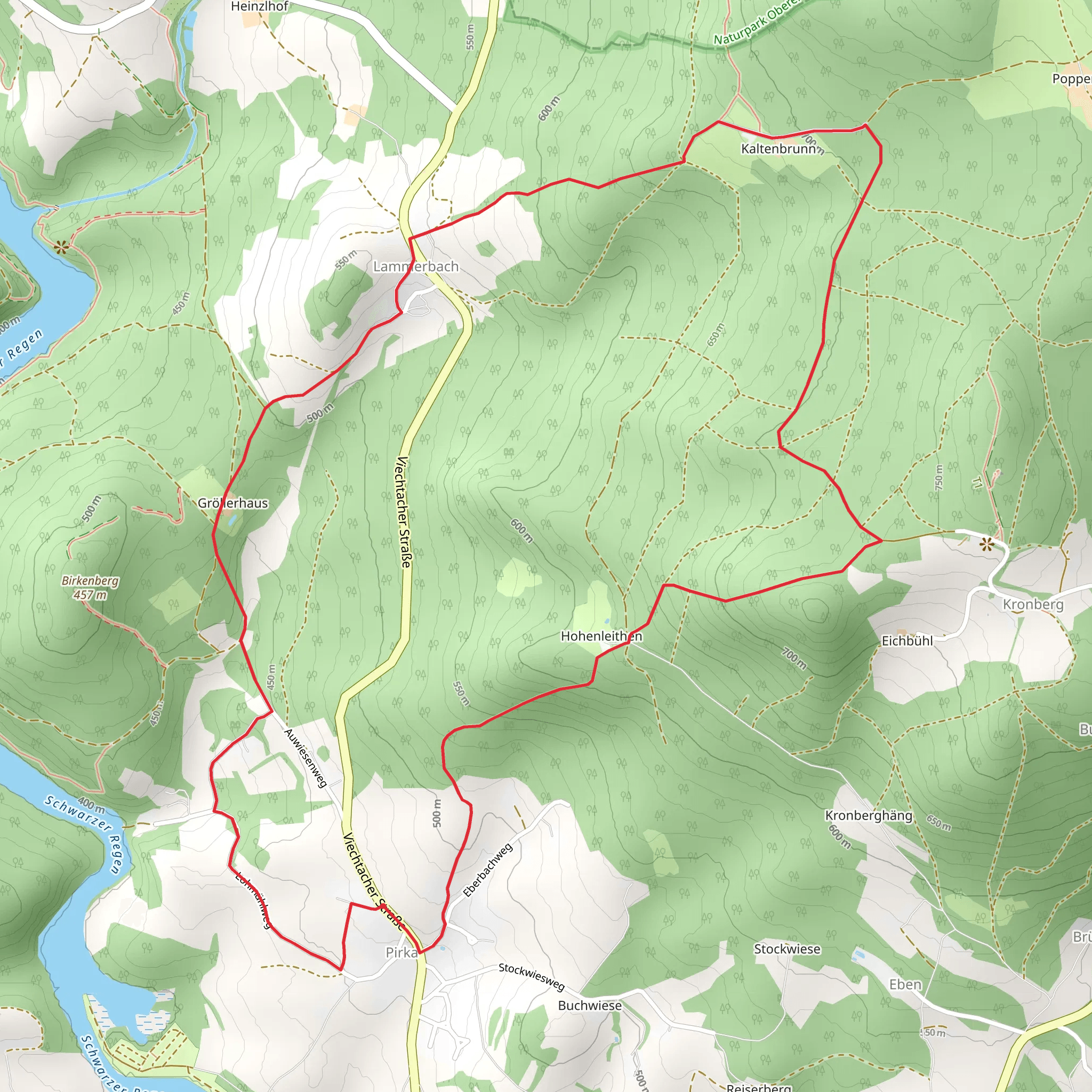 Pirka, Stregholz and Lammerbach Loop mobile static map