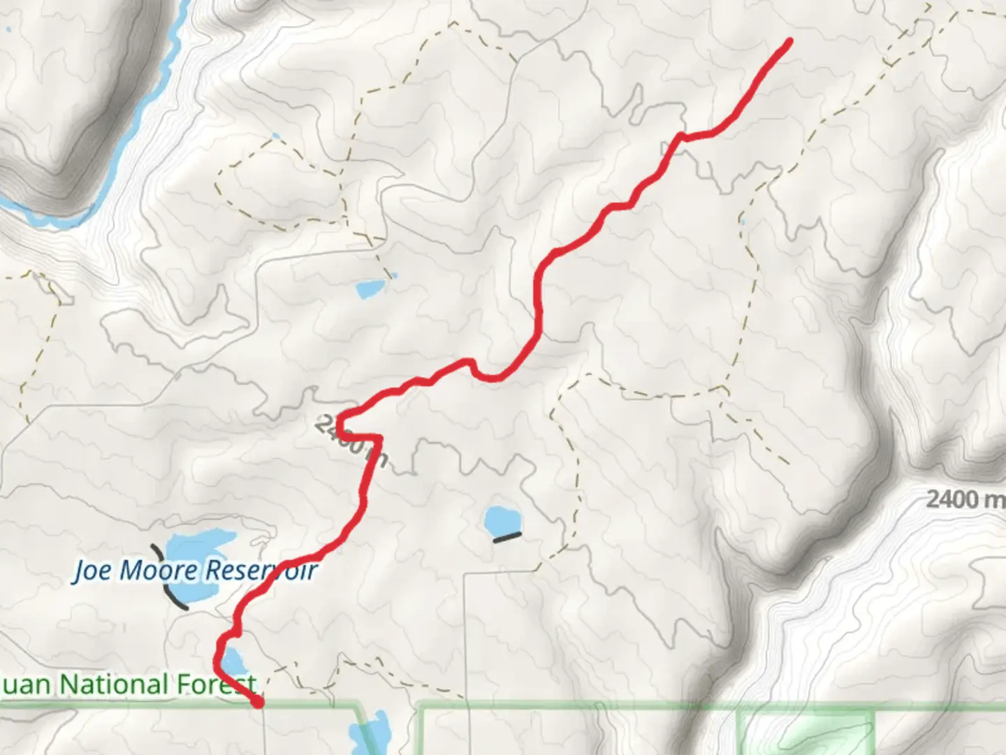 An image depicting the trail Blue Jay Trail and its surrounding area.