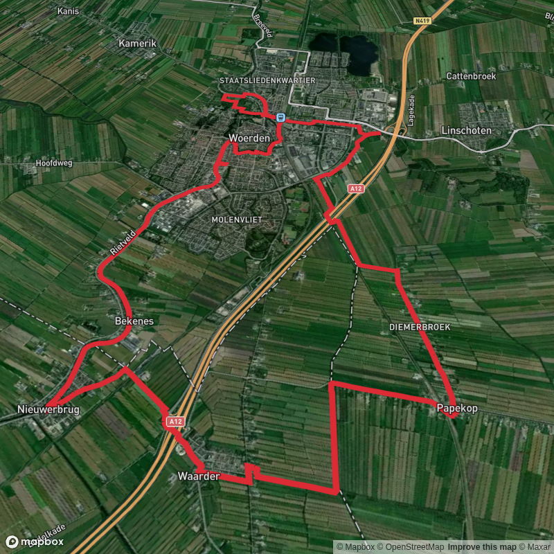 Singel and Kromwijkerwetering via Jaagpad