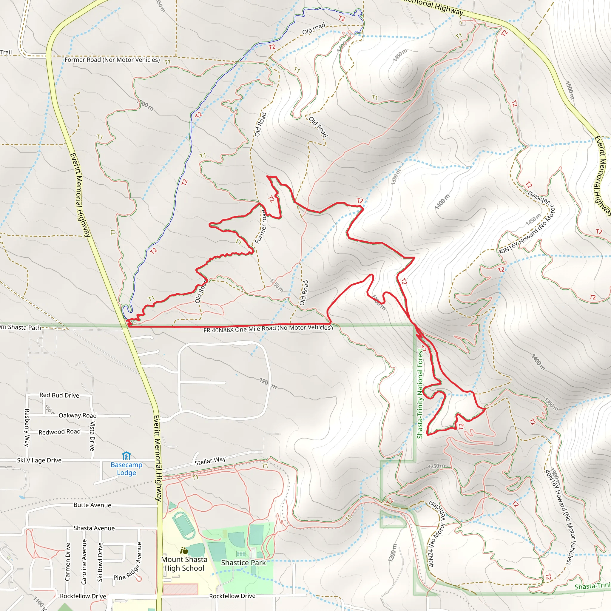 Gateway Loop Trail mobile static map