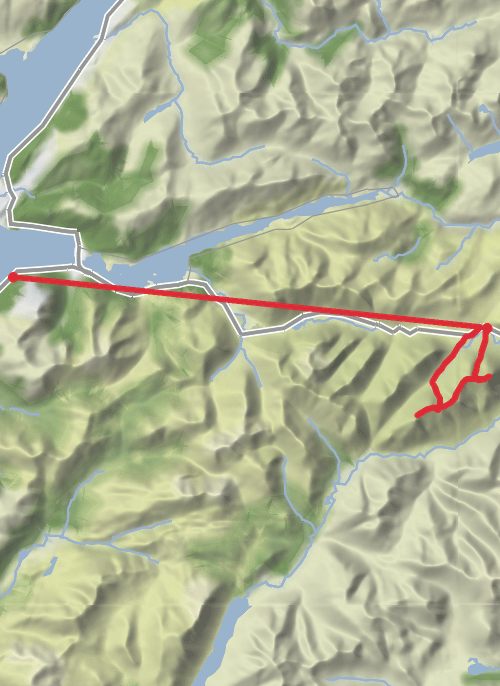 Hike from Ballachulish mobile static map