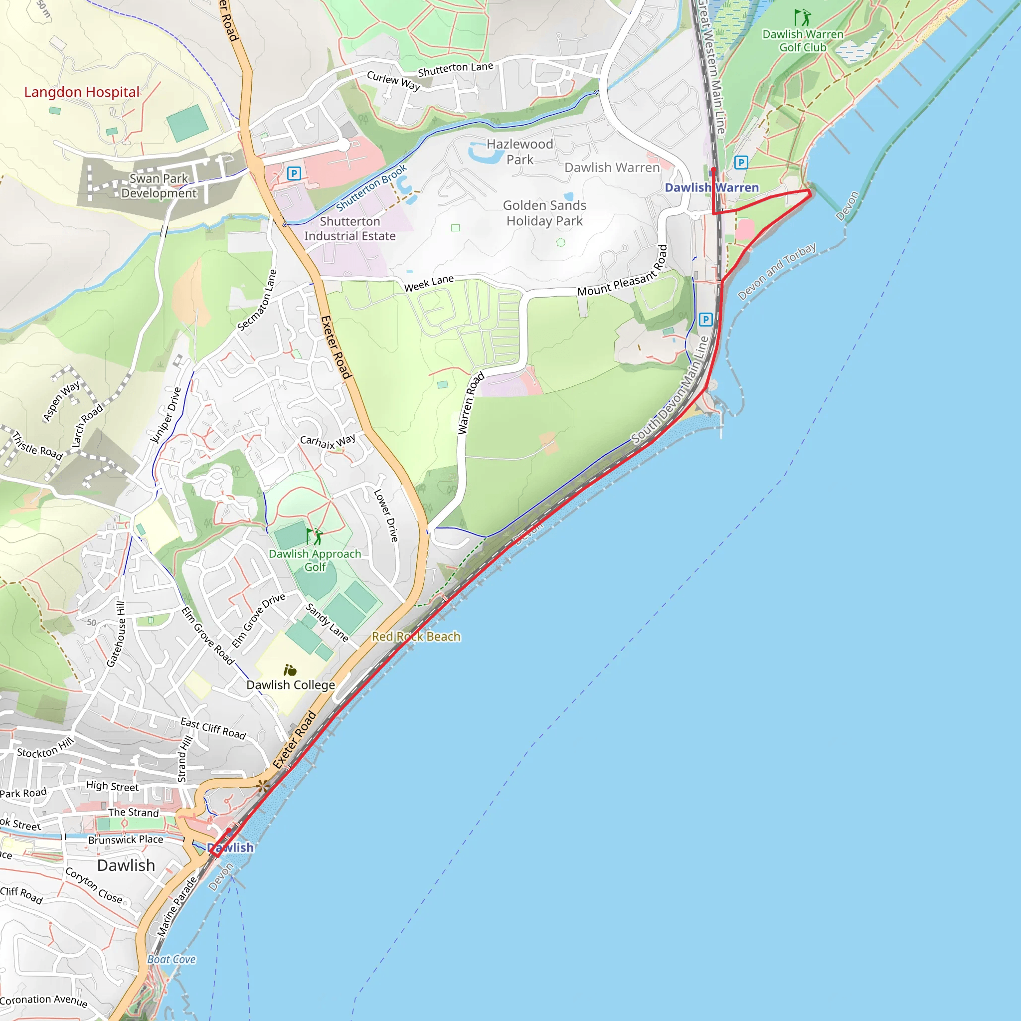Riviera Line - Dawlish Station - Dawlish - Dawlish Warren | Devon | En