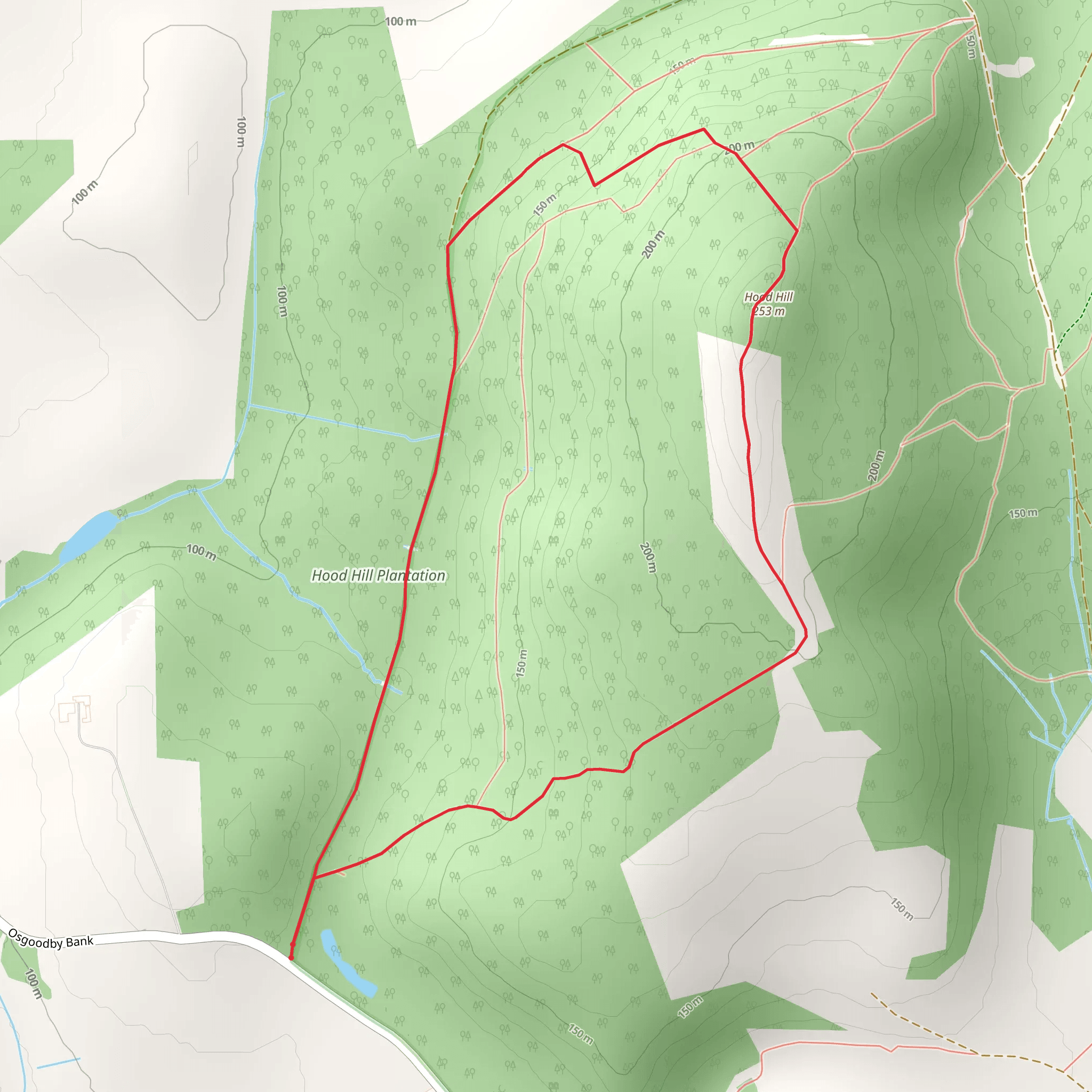 Wood Hill Loop - Wood Hill Plantation mobile static map