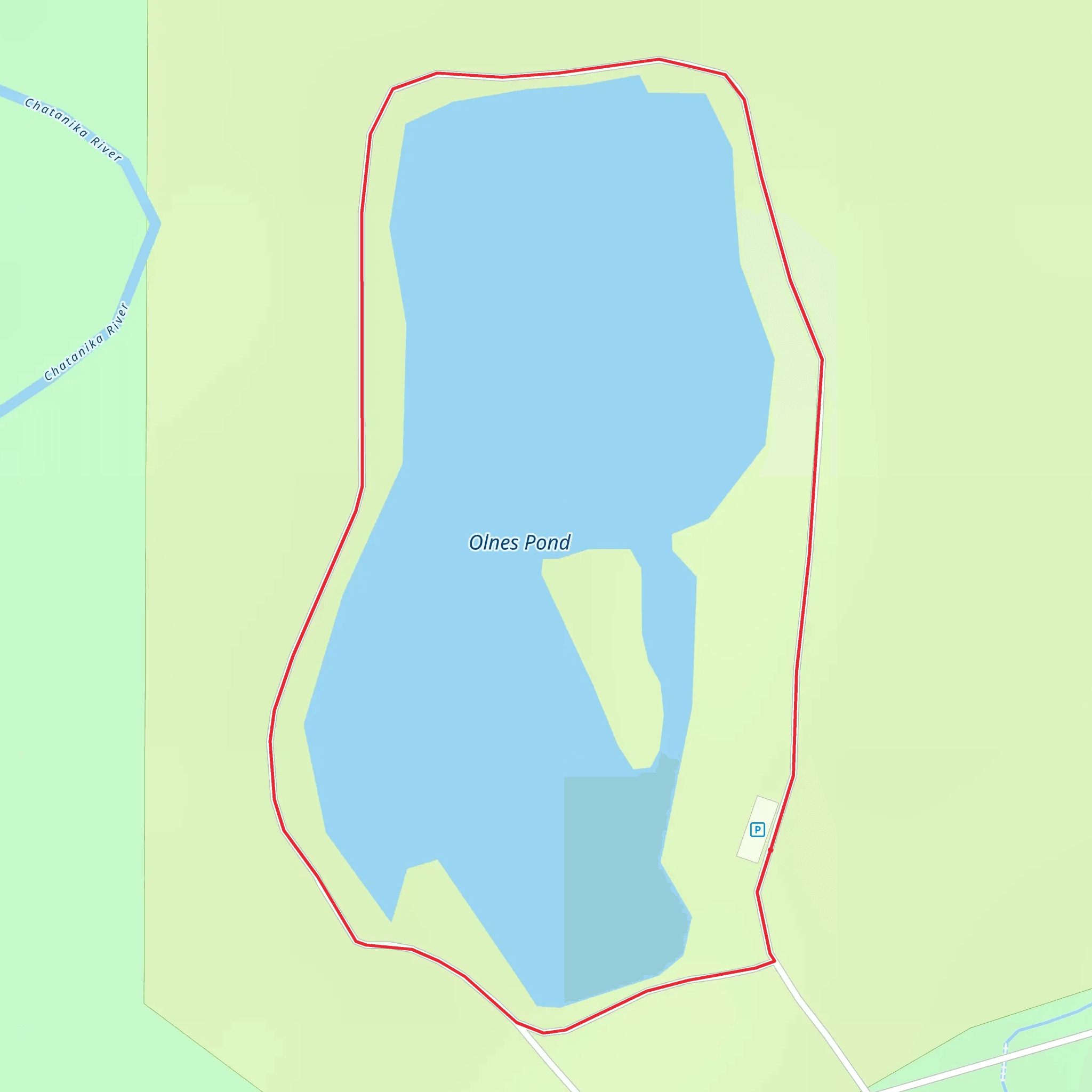 Olnes Pond Campground Loop mobile static map