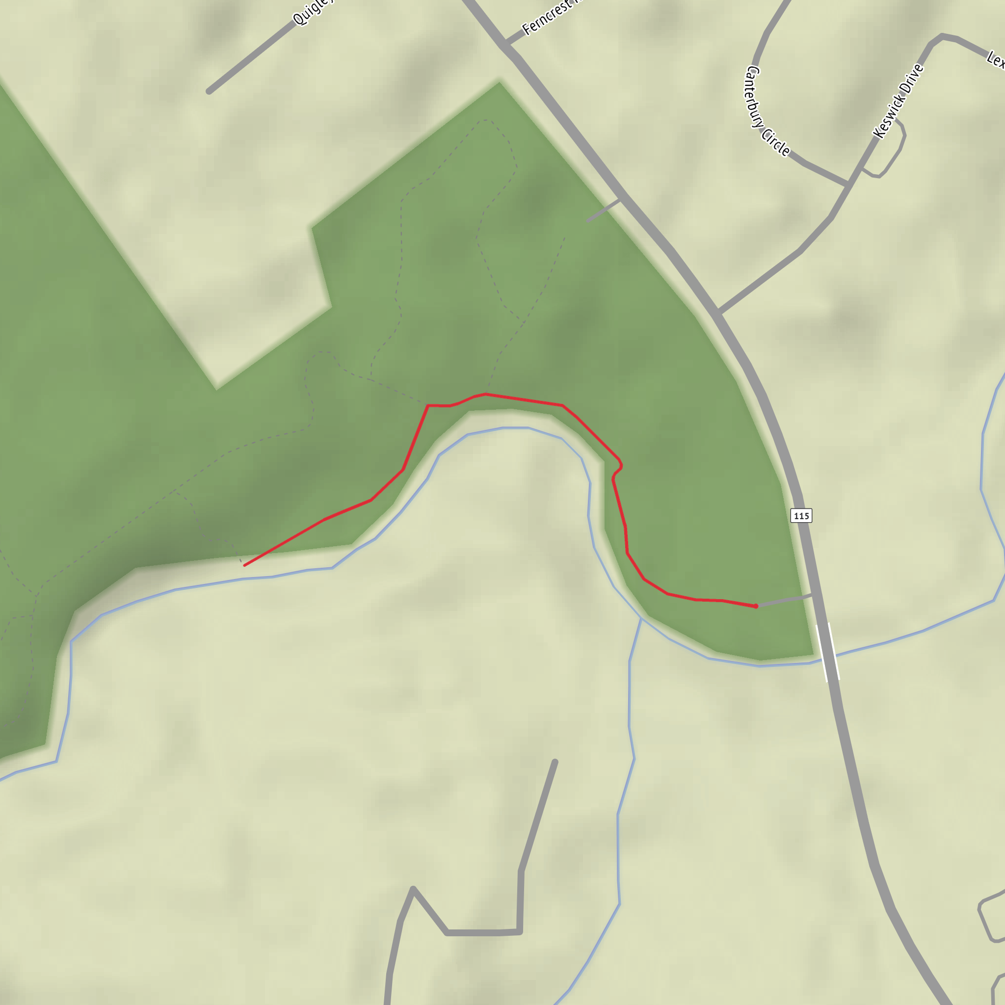 Tobyhanna Falls via Creek Trail mobile static map