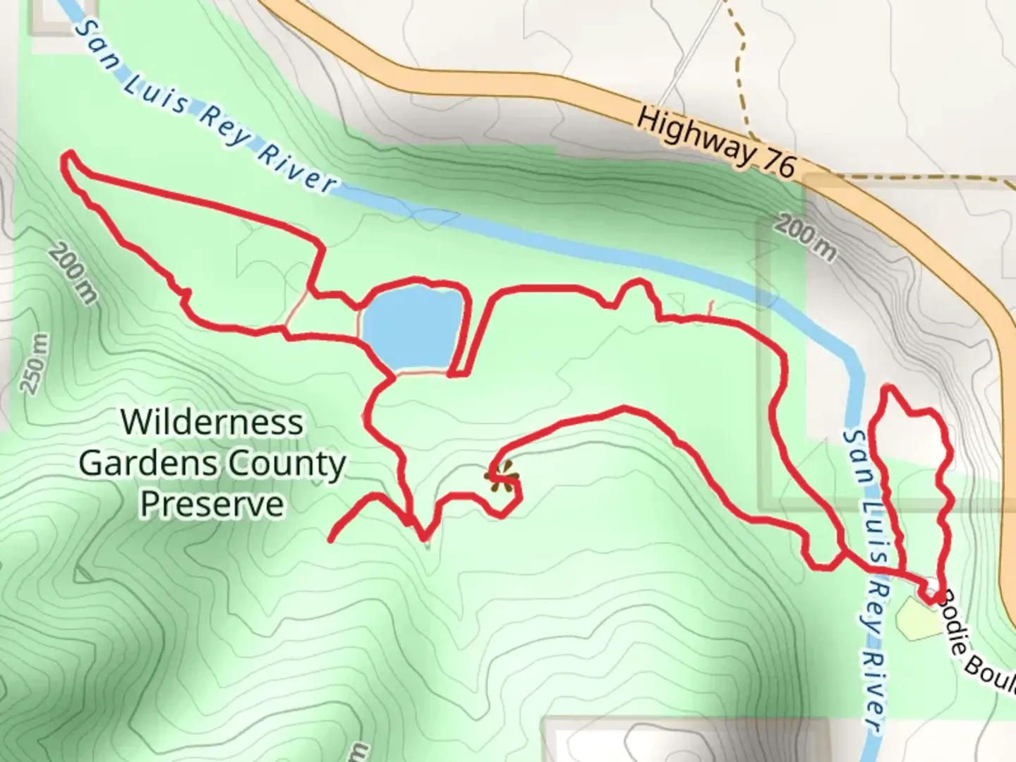 An image depicting the trail Camelia View and Upper Meadow Loop Trail and its surrounding area.