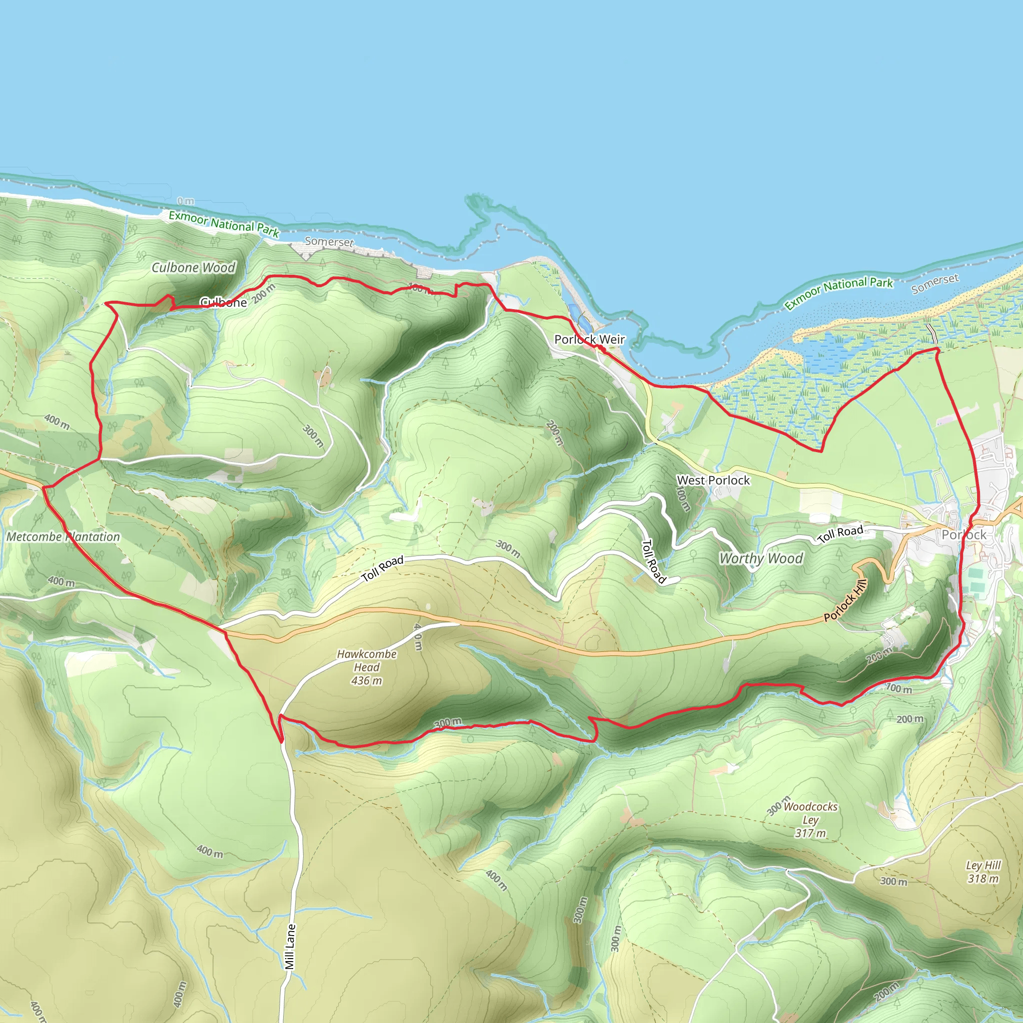 Porlock Weir, Culbone and Hawkcombe Loop | Somerset | England