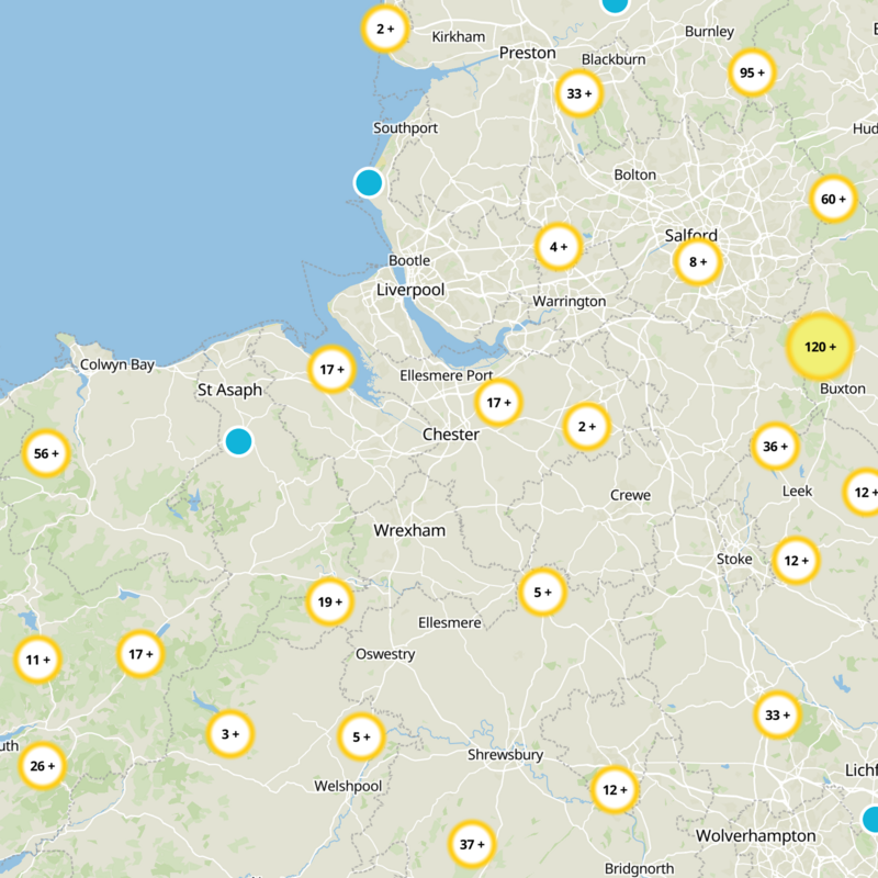 Cheshire West and Chester Static Map