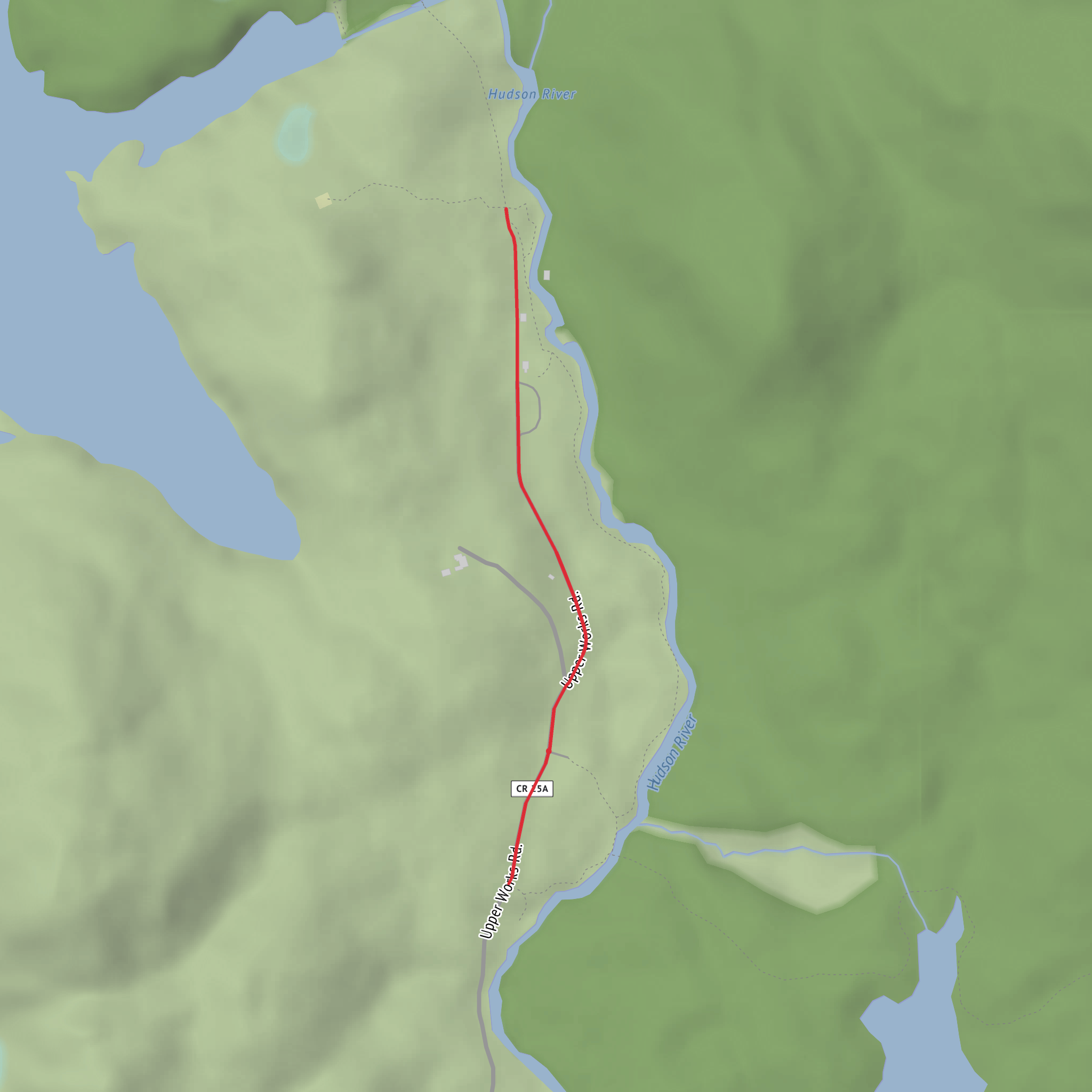 Adirondack Park - Upper Works Walk mobile static map