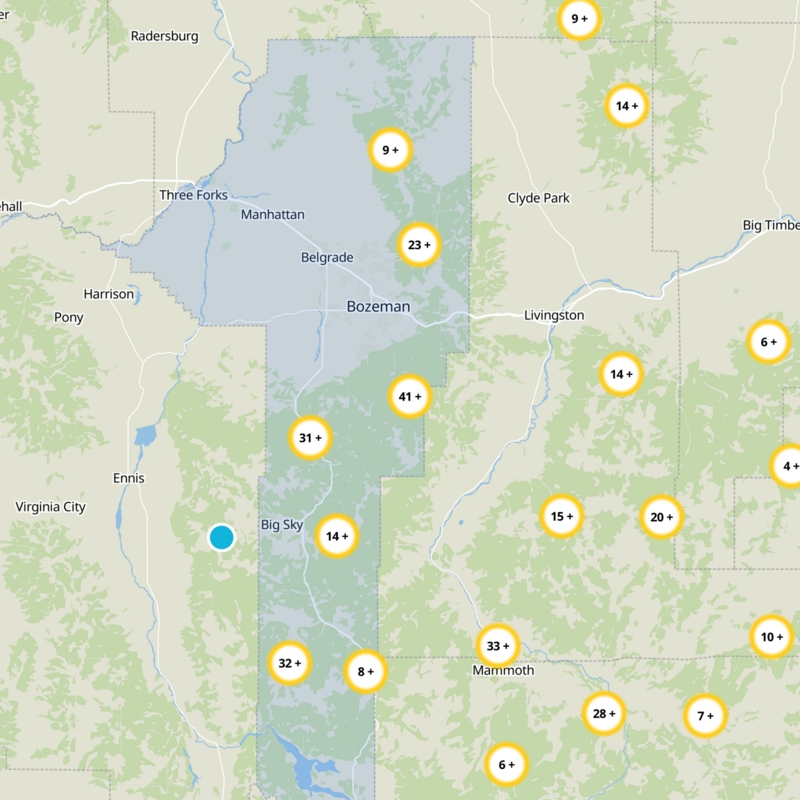 Gallatin County Static Map
