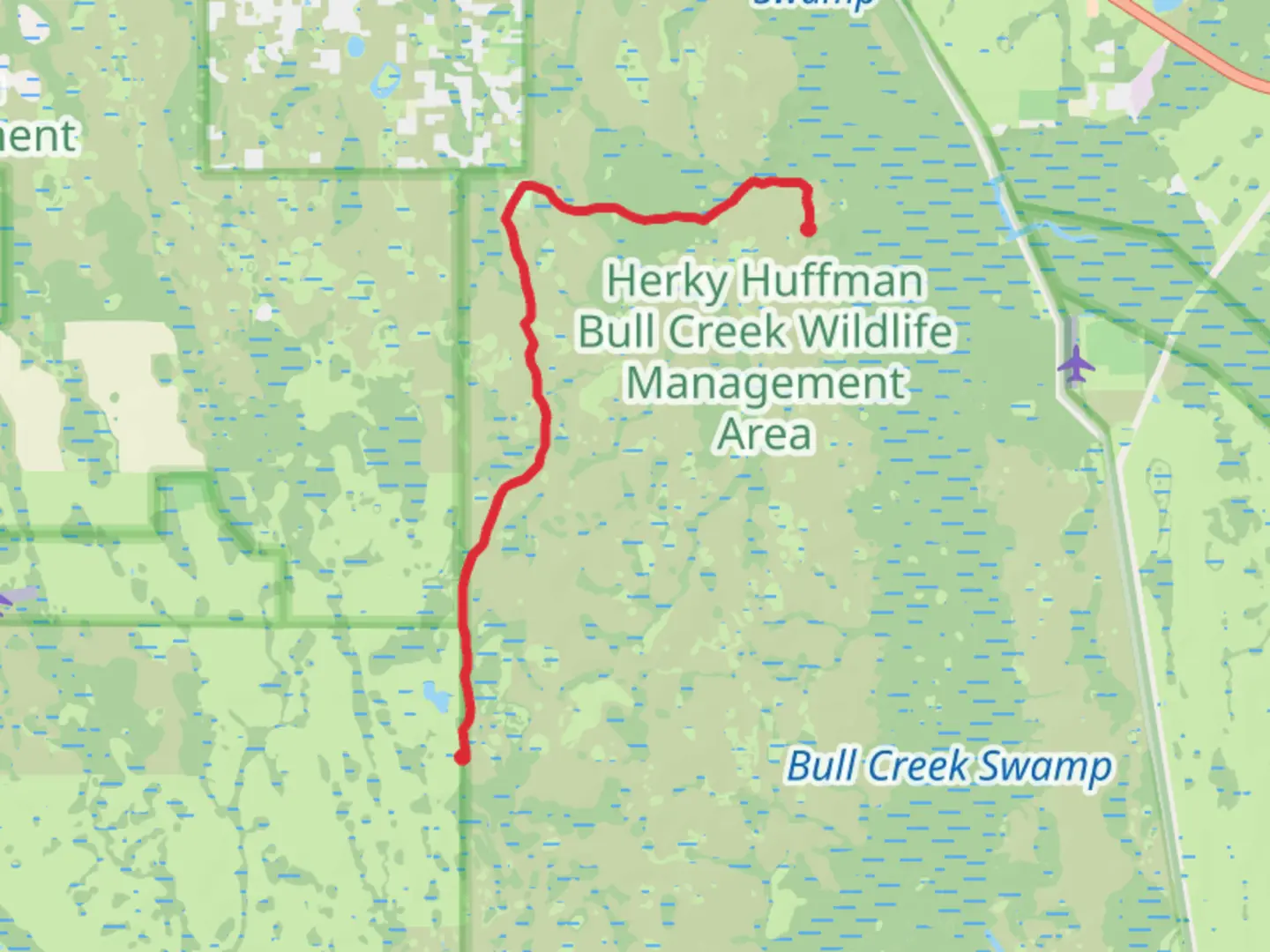 An image depicting the trail White Trail and its surrounding area.
