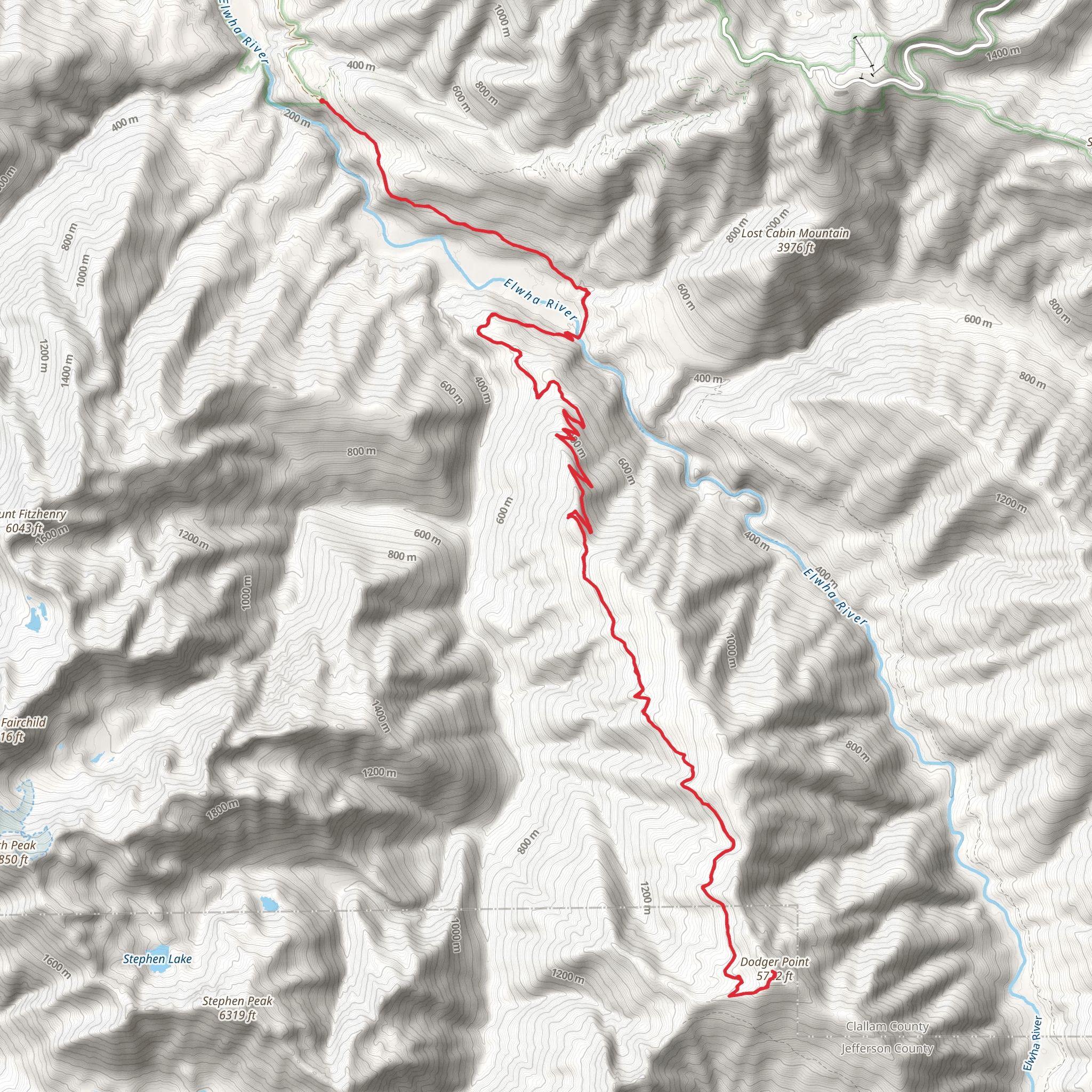 Dodger Point via Long Ridge Trail mobile static map