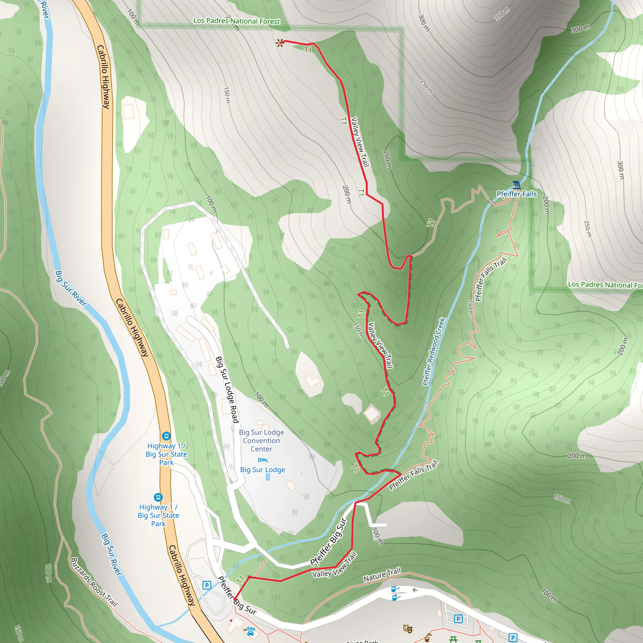 Valley View Trail mobile static map