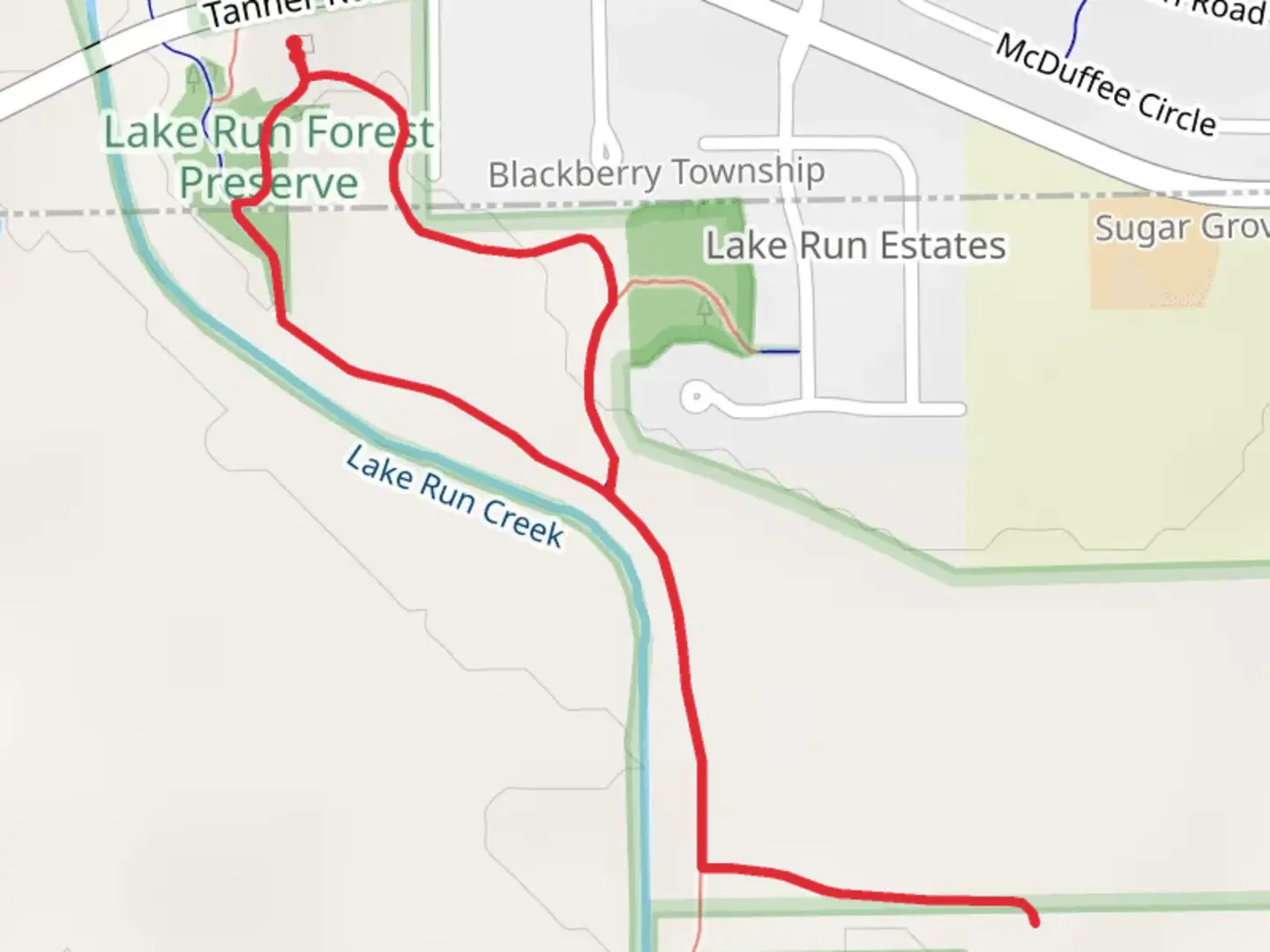 An image depicting the trail Mid-County, Savannah Knoll and Prairie Loop Trail and its surrounding area.