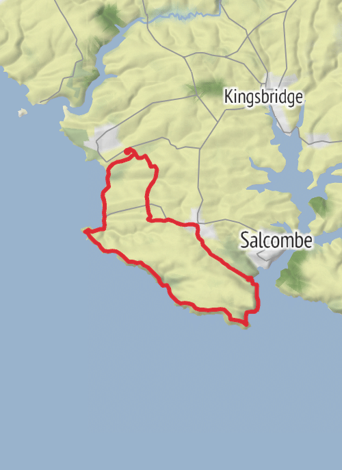 South Devon Area of Outstanding Natural Beauty - Aug 27 mobile static map