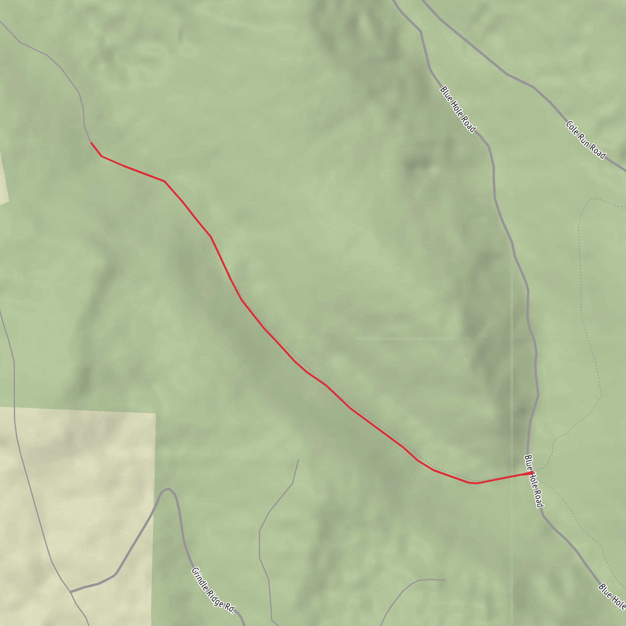 Gary Run Trail mobile static map
