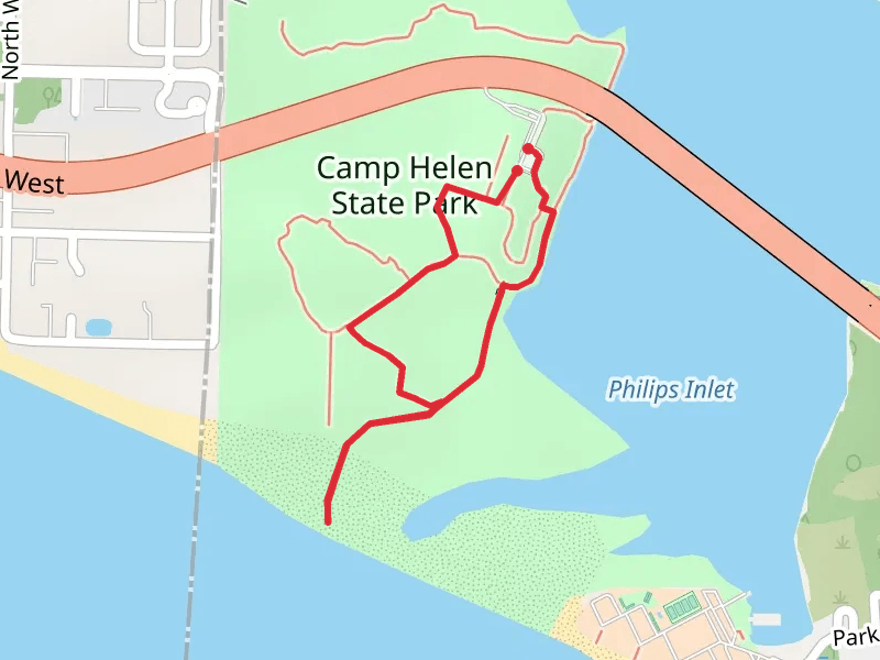 Camp Helen State Park Short Loop
