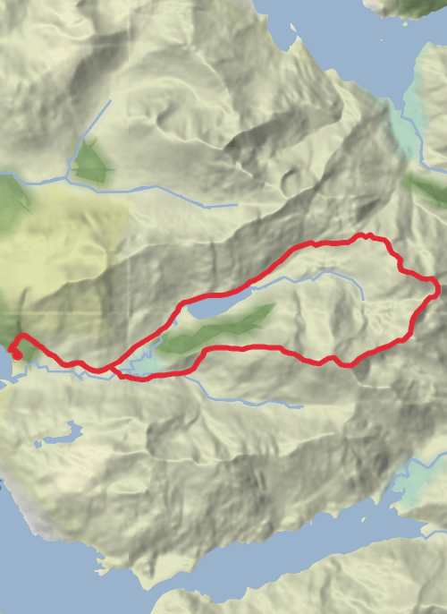 Highlands Hiking mobile static map