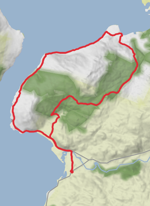 Hike Dirty Dozen Glenelg mobile static map