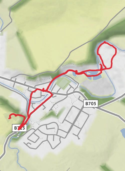 East Ayrshire Walking mobile static map