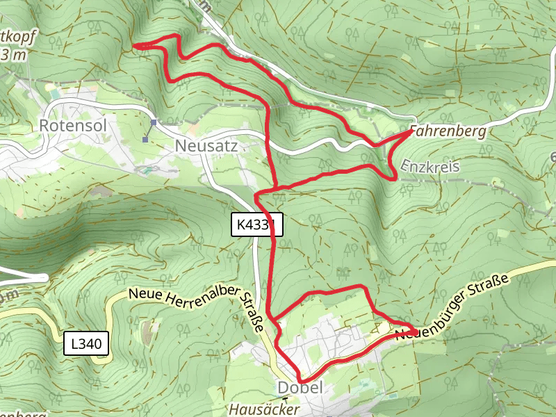 Diebskopfweg and Holzbachweg Loop
