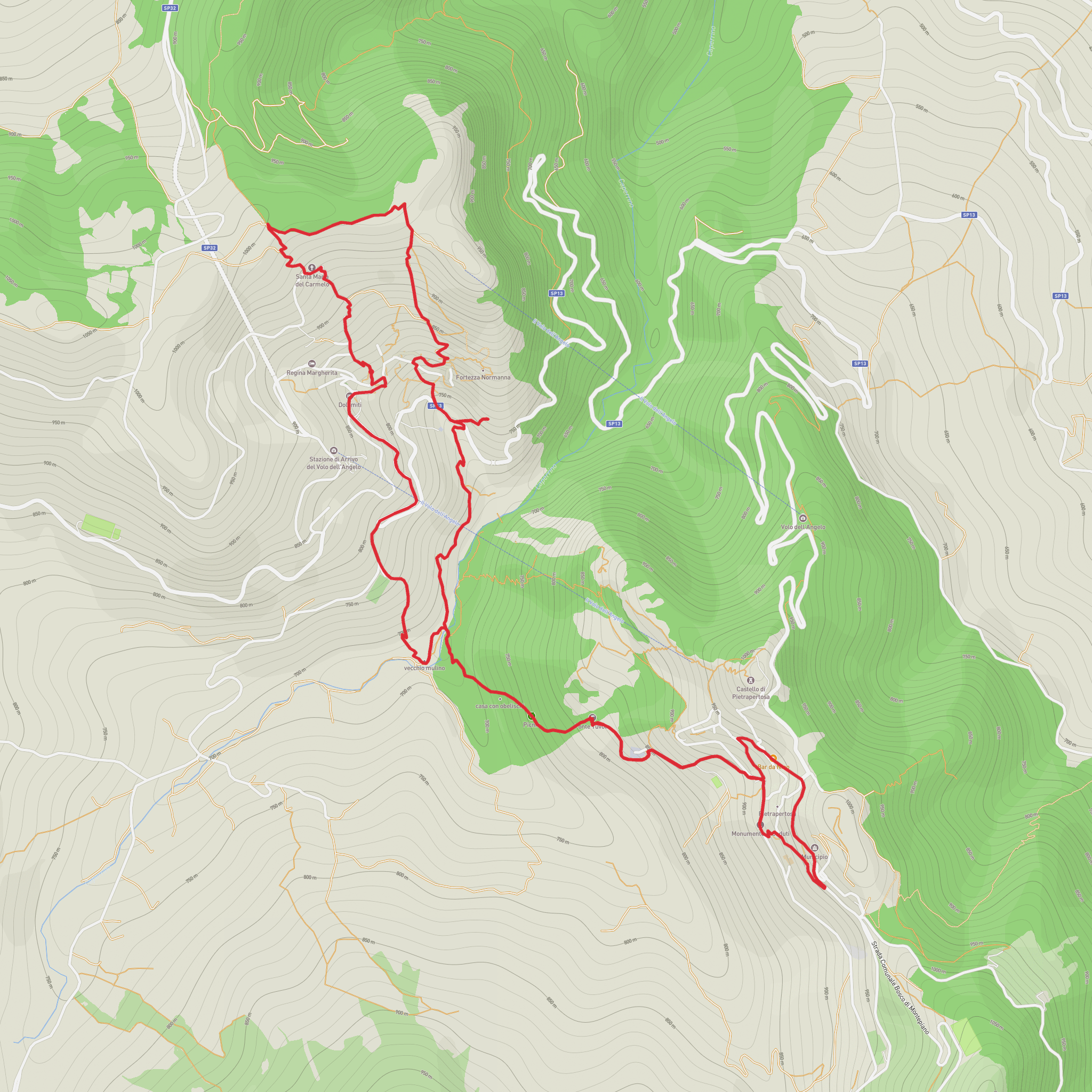 Sentiero delle 7 Pietre mobile static map