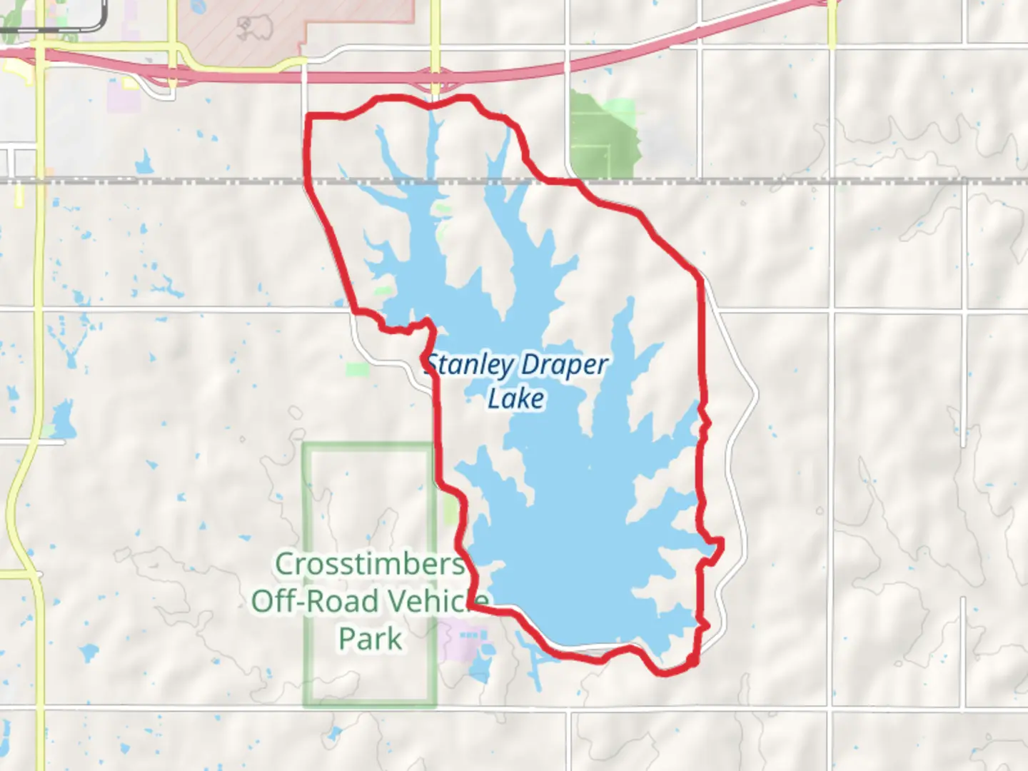 An image depicting the trail Lake Draper Loop Trail and its surrounding area.