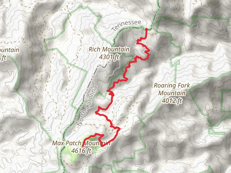Max Patch Mountain via Appalachian Trail