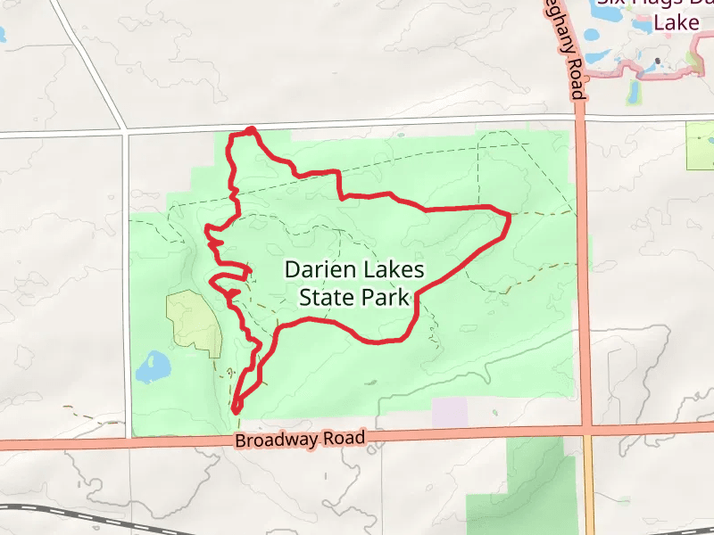 Darien Lakes State Park Loop Trail