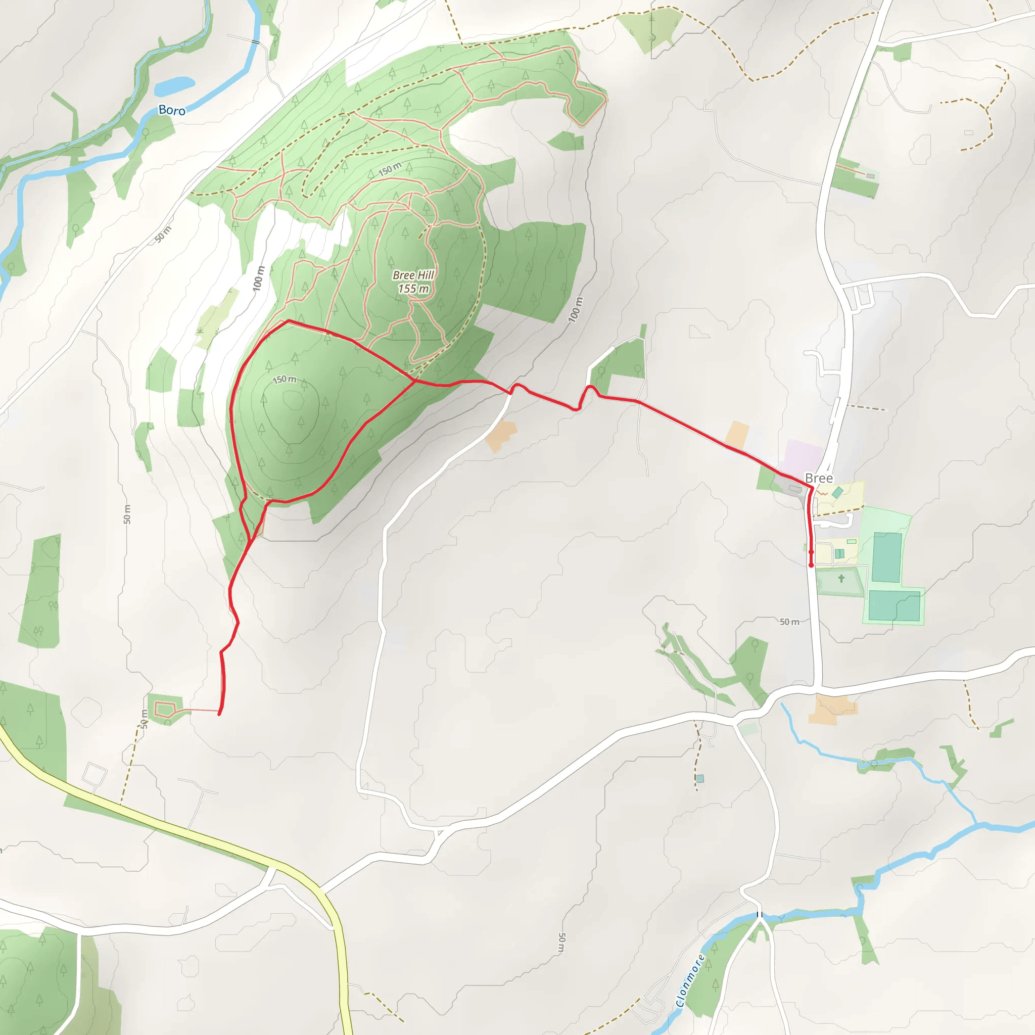 Ballybrittas Dolmen Trail mobile static map