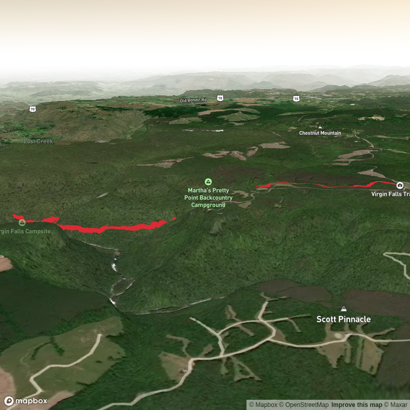 Big Laurel falls, Sheep Cave Falls and Virgin Falls via Virgin Falls Trail