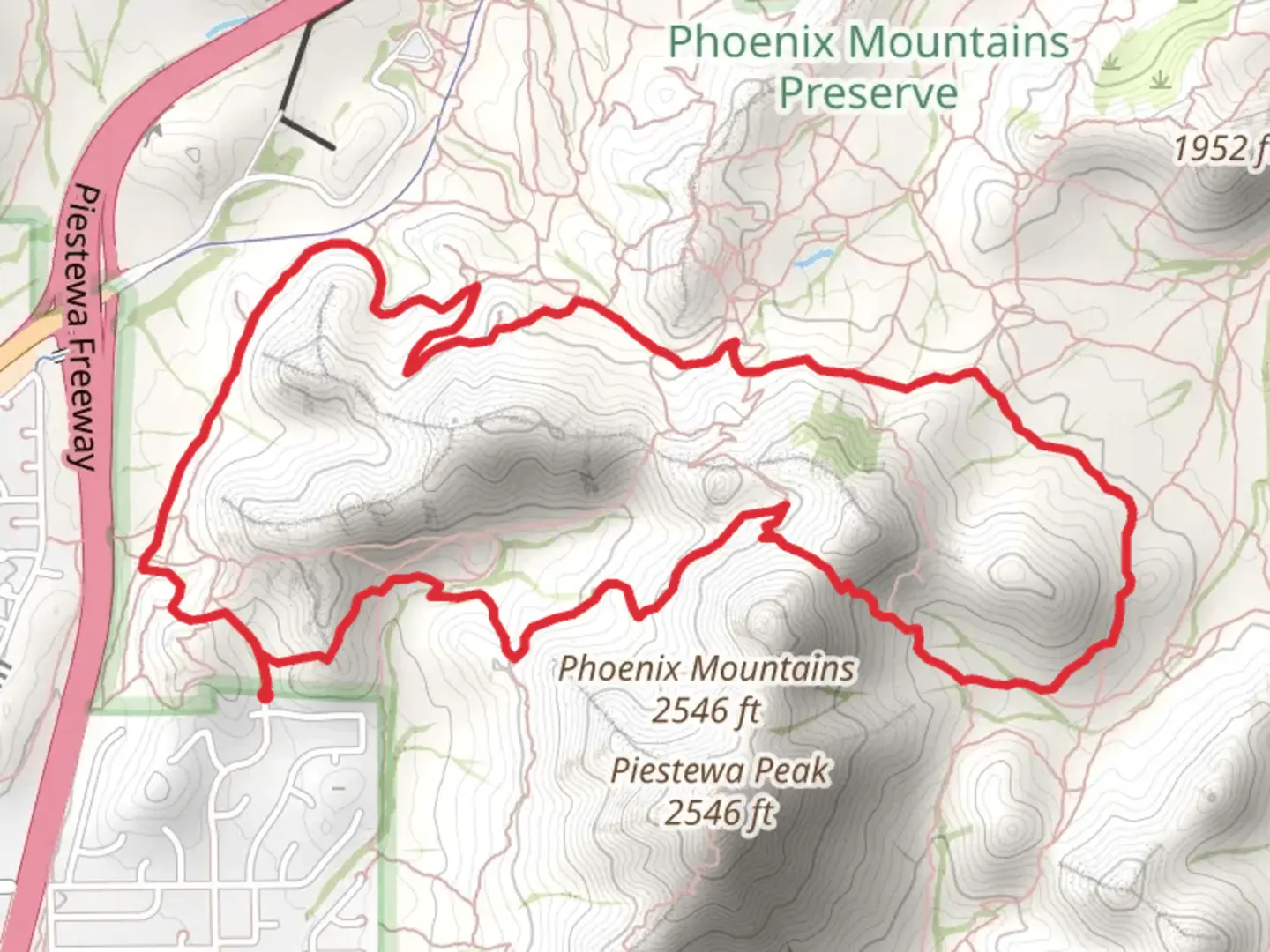 An image depicting the trail Perl Charles Trail Loop - 1A and its surrounding area.