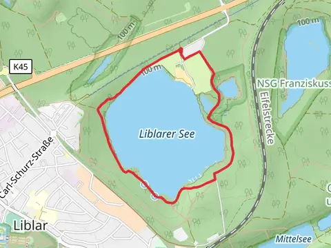 Liblarer See Loop via Seeneunde Ville A1