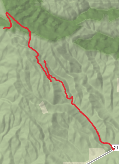 Hike from Boise mobile static map