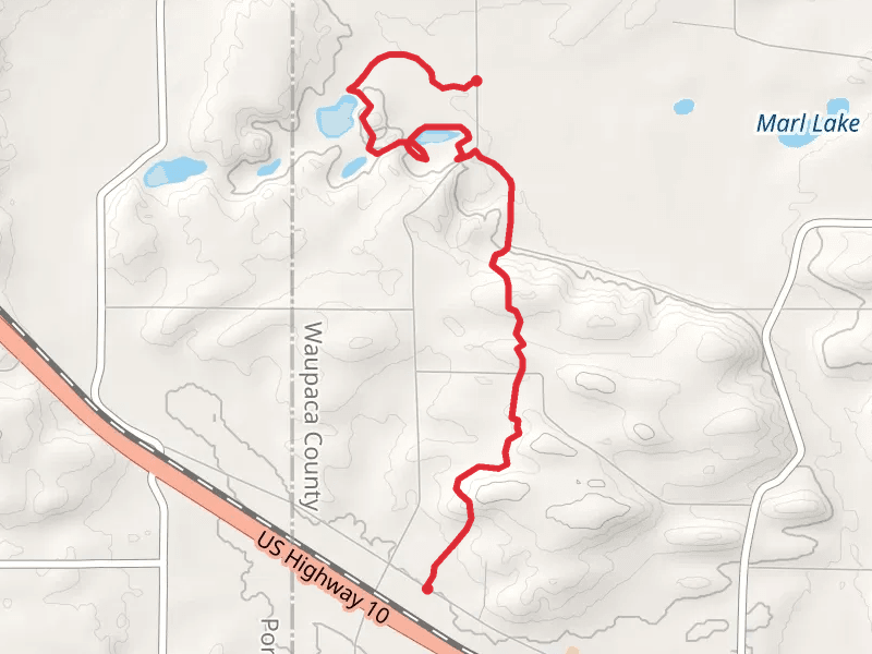 Ice age Trail from North Foley Drive