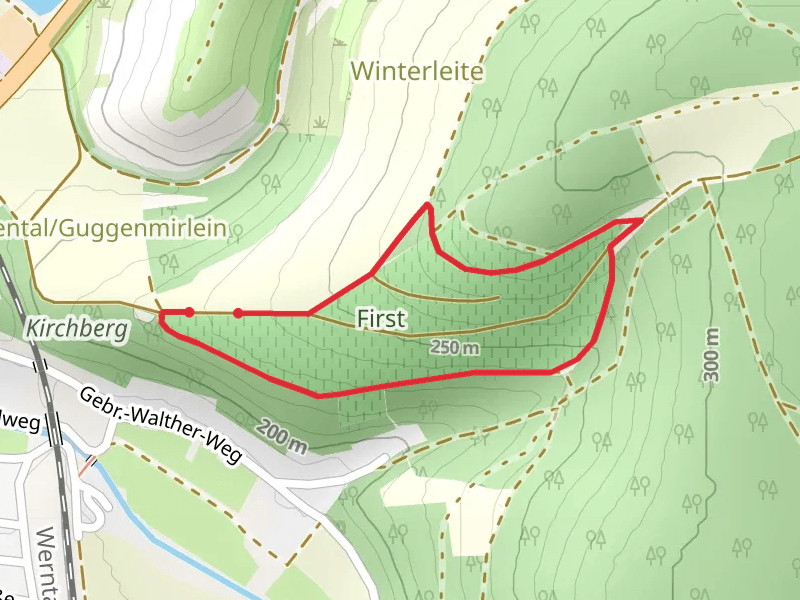 Weinbergshütte der Familie Hoßmann Gemeinde Eußenheim Loop