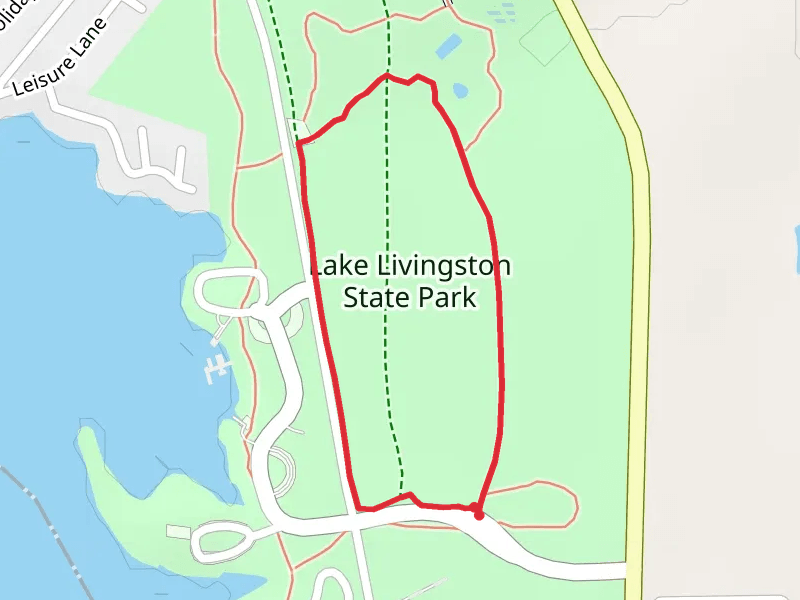 Lake Livingston State Park Loop