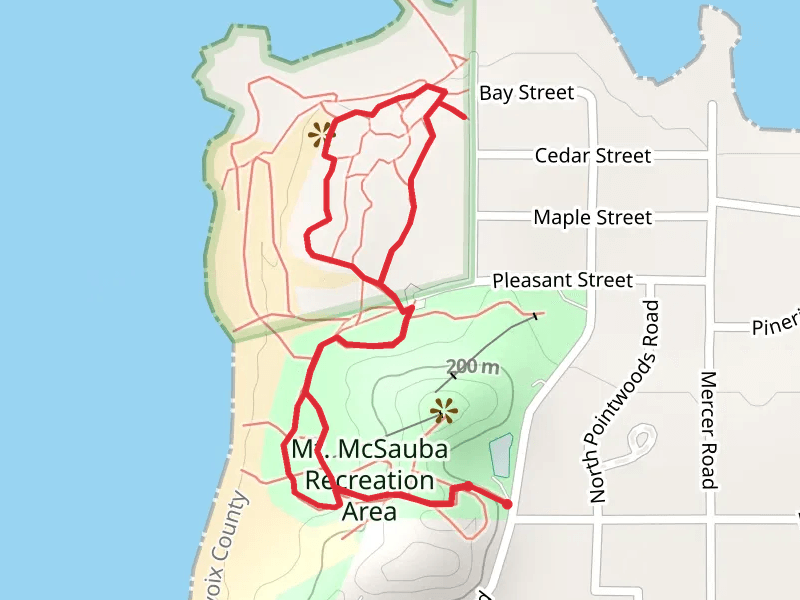 Mount McSauba Recreation Area Loop