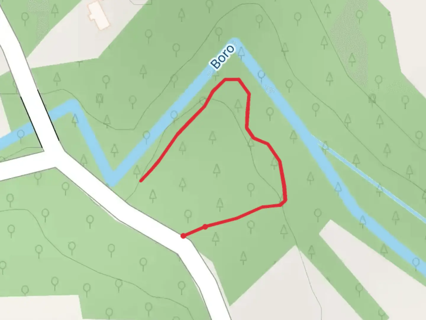 An image depicting the trail Borodale - Dunanore and its surrounding area.