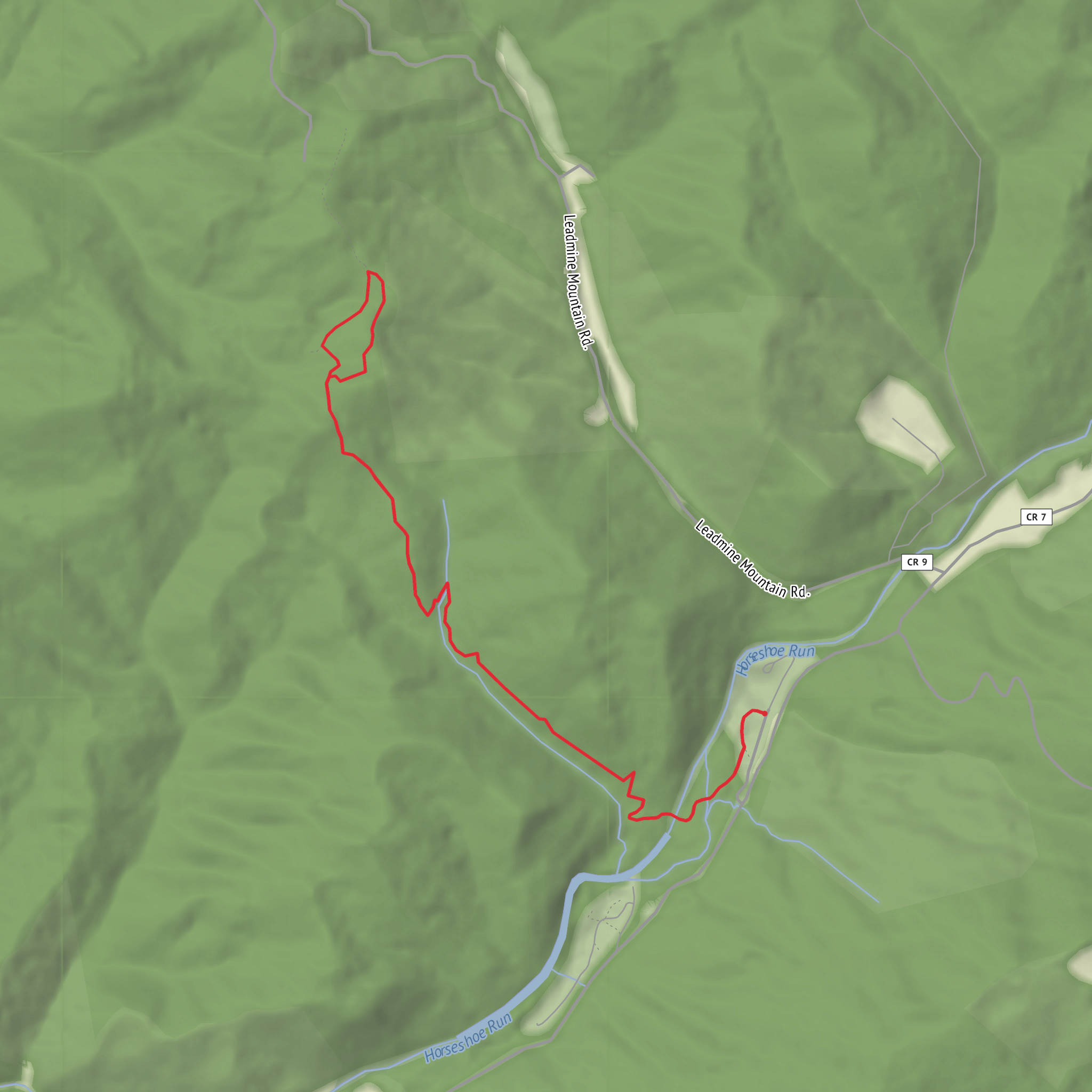 Losh Trail mobile static map