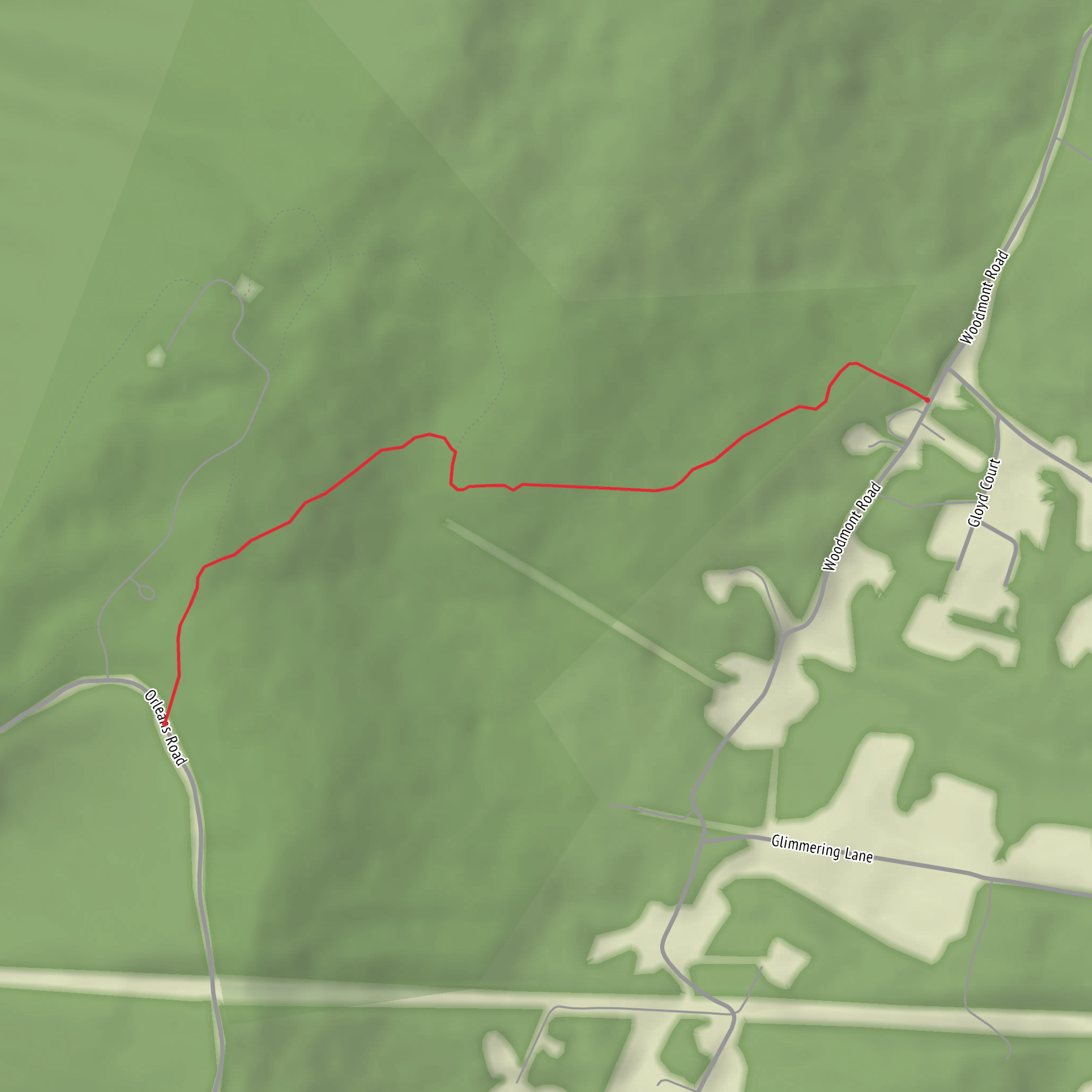 Old Coach Road Trail mobile static map