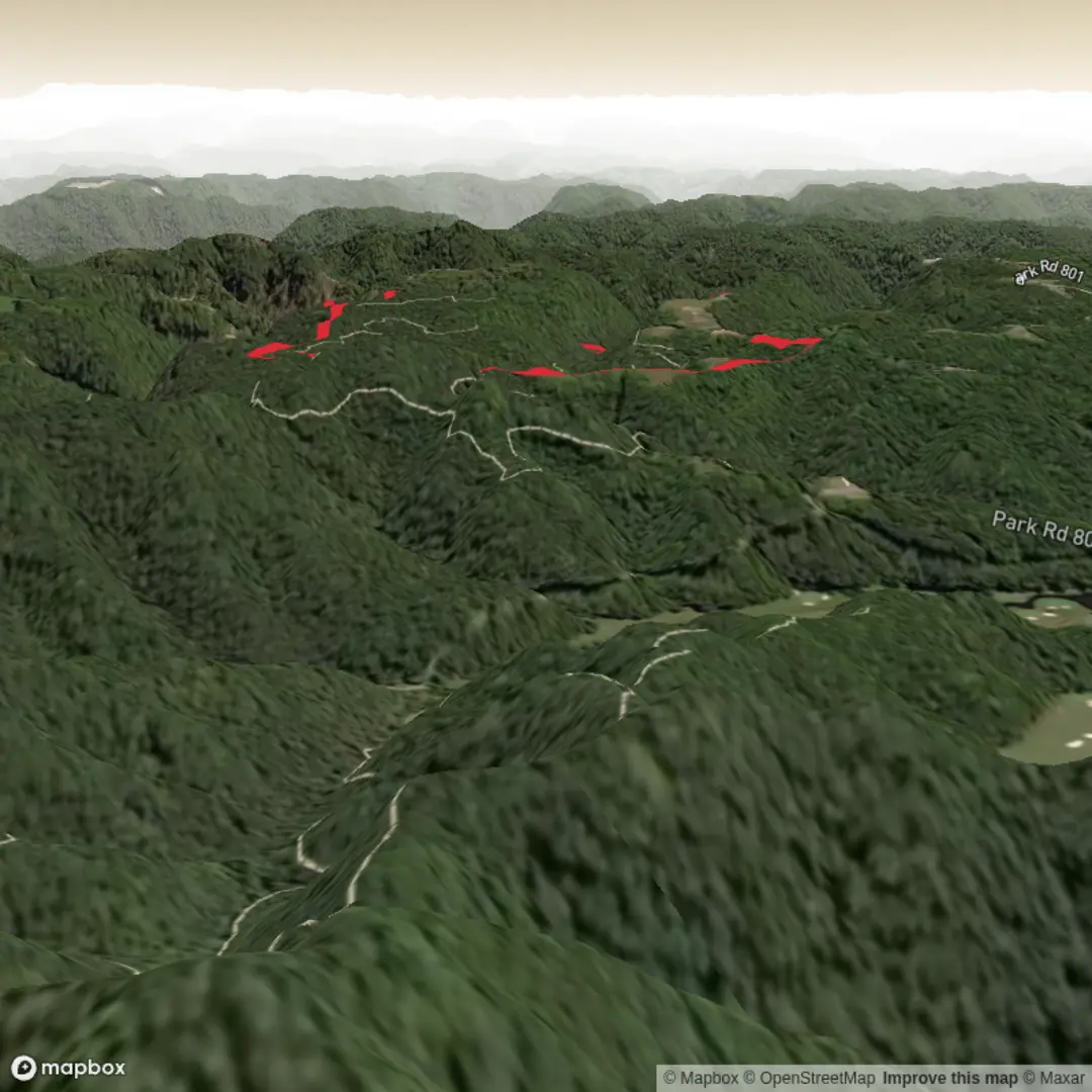 An image depicting the trail Still Run Ridge Trail and its surrounding area.