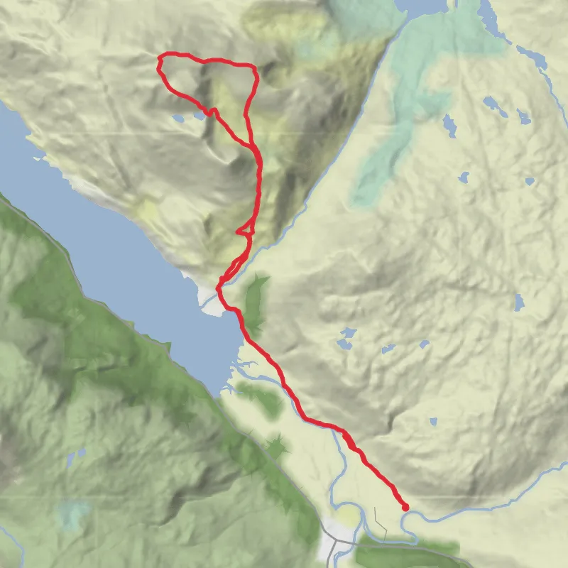 Slioch  🏔️ 981mtrs mobile static map