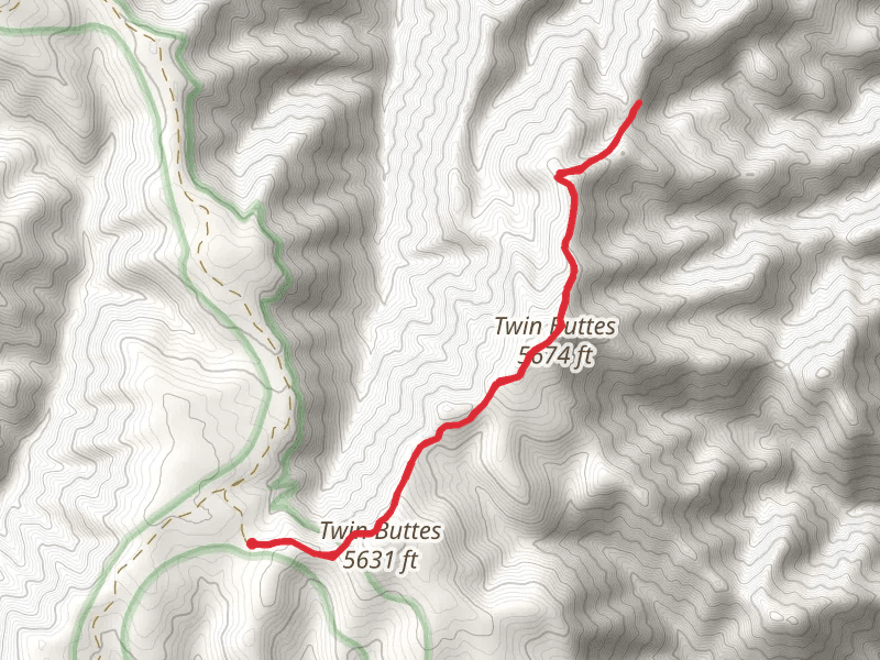Twin Buttes via East Butte Creek Trail