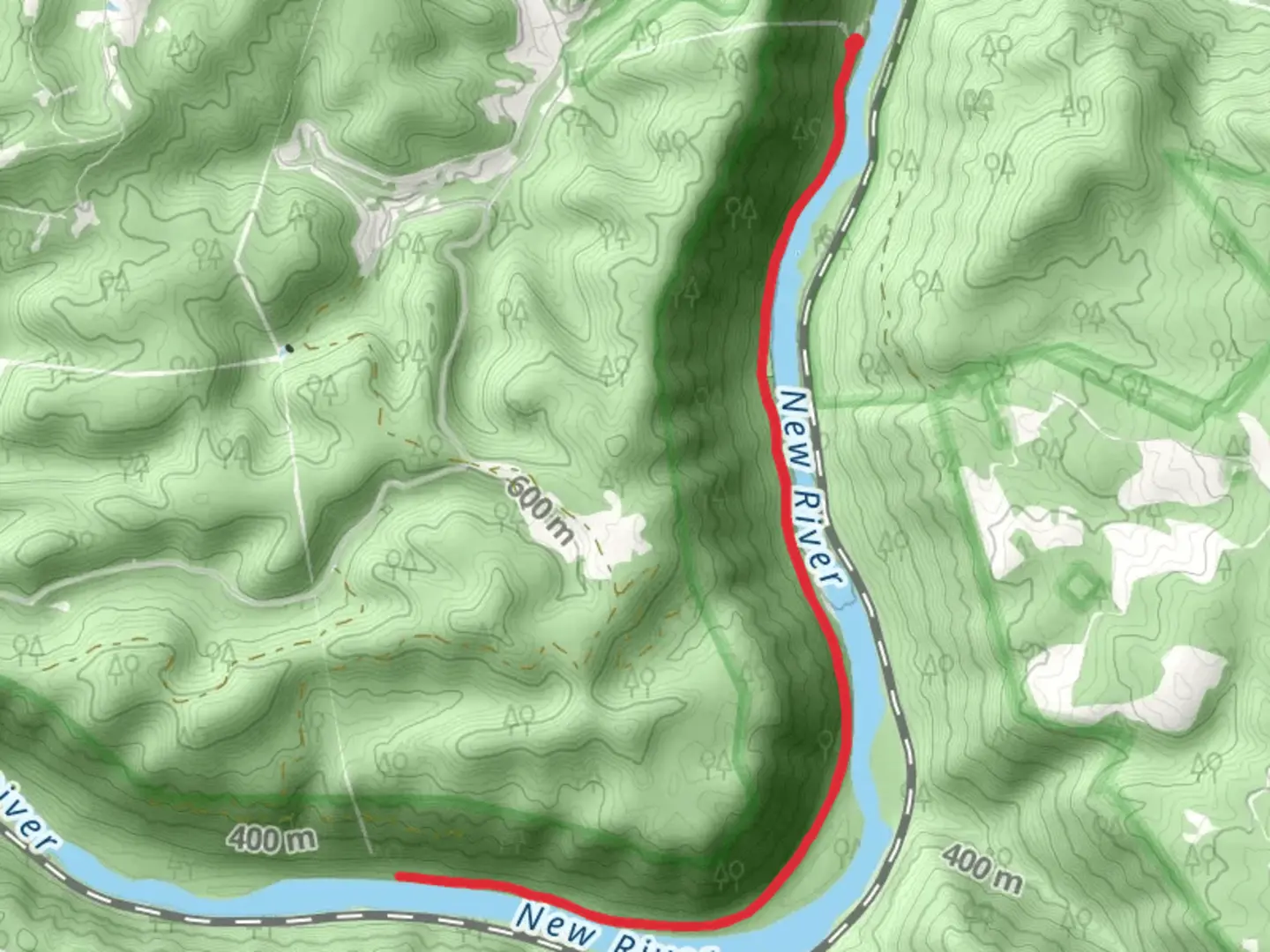 An image depicting the trail Southside Trail - Sewell and its surrounding area.