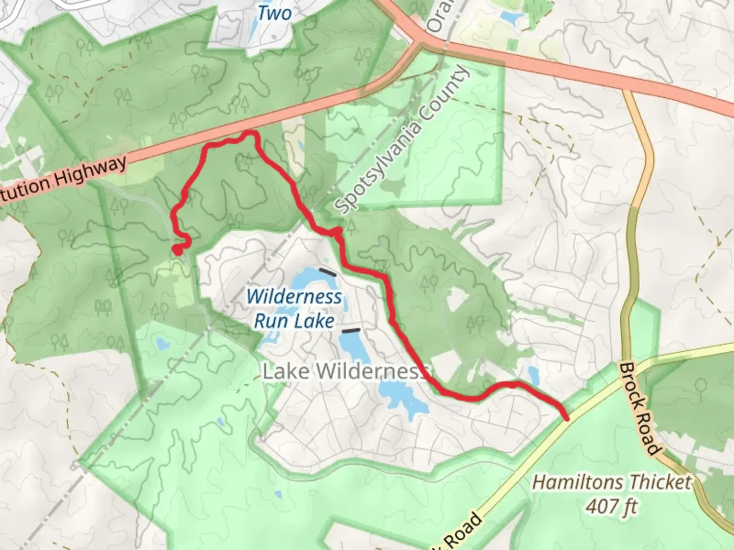 An image depicting the trail Federal Line Trail and its surrounding area.