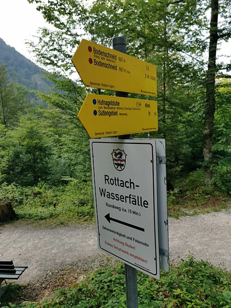 An image depicting the trail Bodenschneid via Sommerweg and its surrounding area.