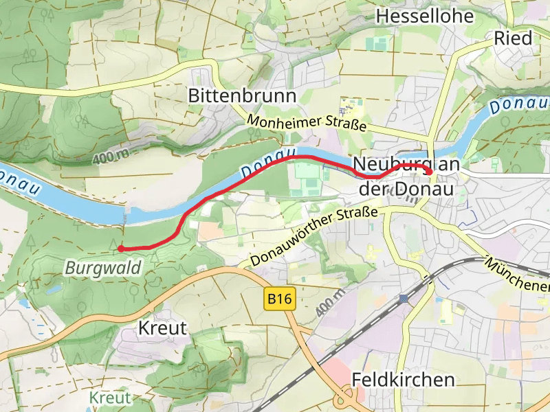 Schloss Neuburg to Alte Burg Walk