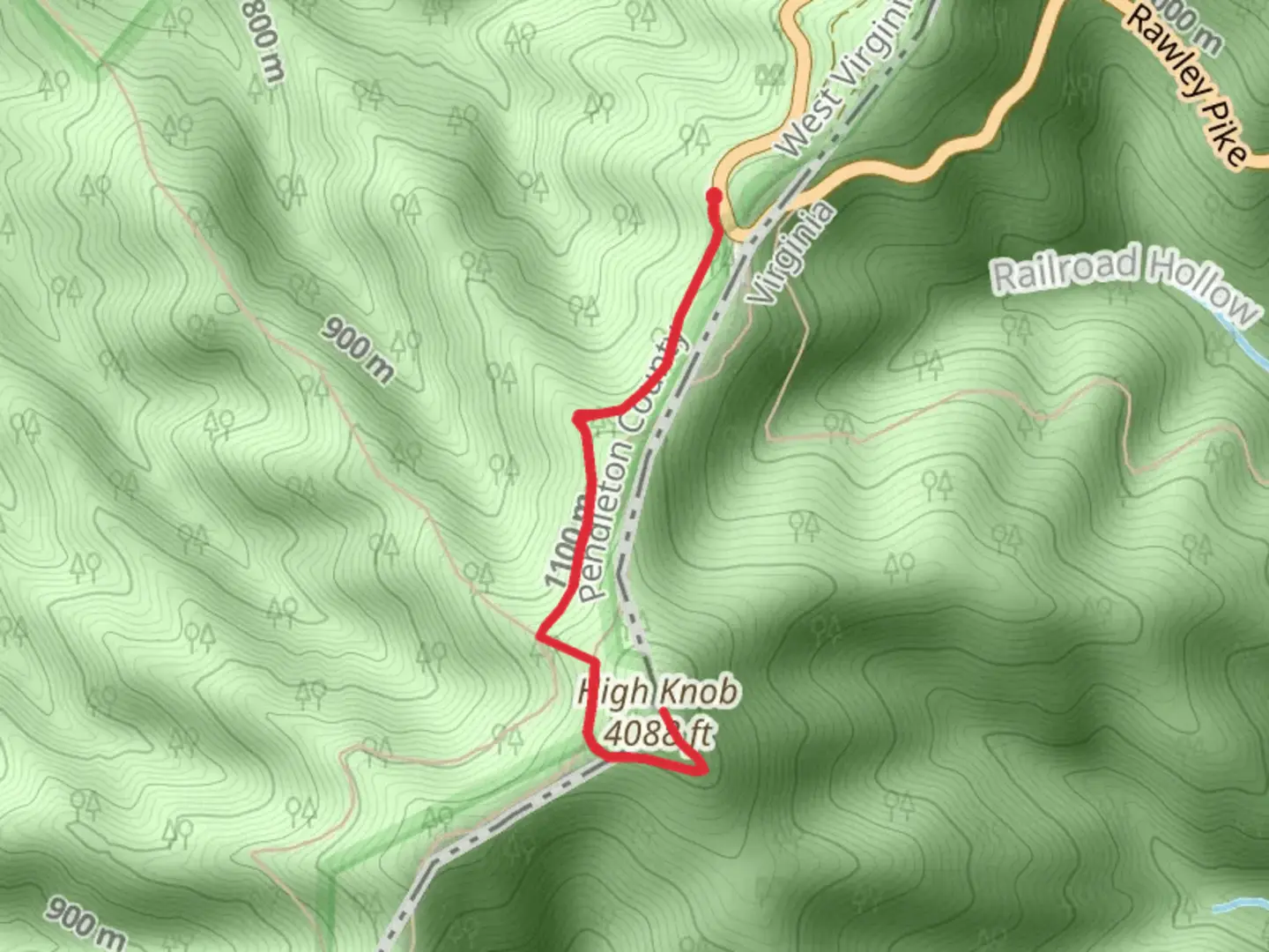 An image depicting the trail High Knob via Shenandoah Mountain Trail and its surrounding area.